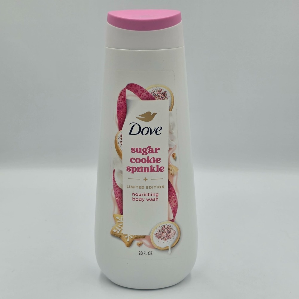 Dove Limited Edition Holiday Treats Body Wash Vanilla Sugar Cookie Sprinkle 20oz